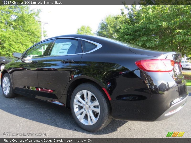 Black / Black 2015 Chrysler 200 Limited