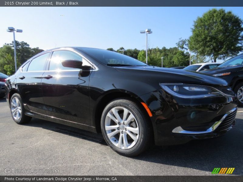 Black / Black 2015 Chrysler 200 Limited
