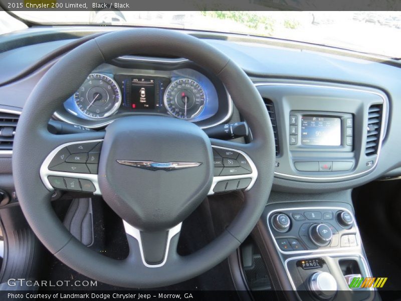 Black / Black 2015 Chrysler 200 Limited