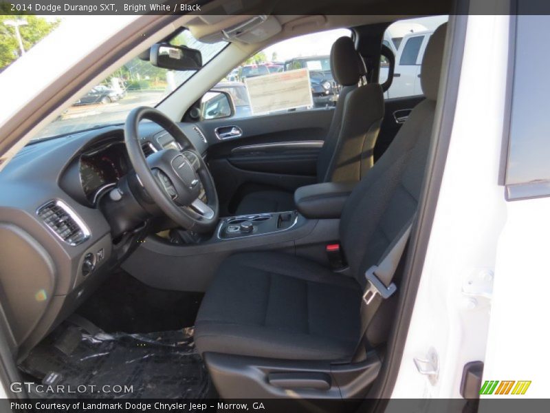 Bright White / Black 2014 Dodge Durango SXT