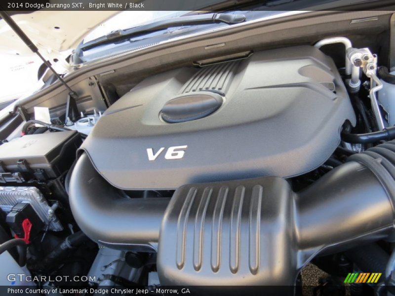 Bright White / Black 2014 Dodge Durango SXT