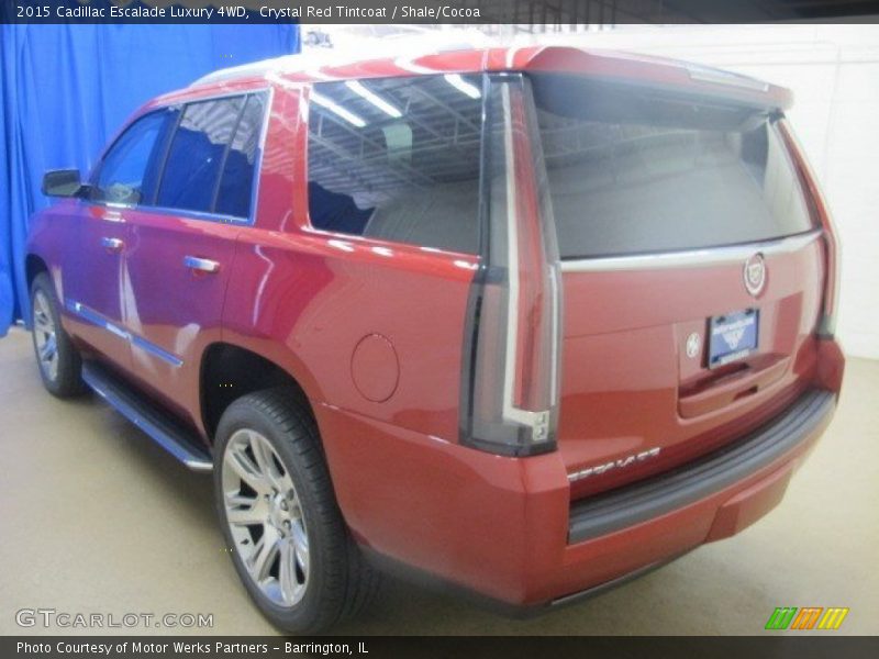 Crystal Red Tintcoat / Shale/Cocoa 2015 Cadillac Escalade Luxury 4WD