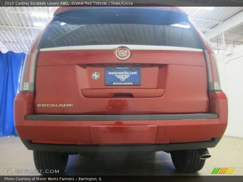 Crystal Red Tintcoat / Shale/Cocoa 2015 Cadillac Escalade Luxury 4WD