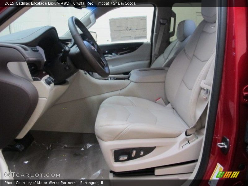 Crystal Red Tintcoat / Shale/Cocoa 2015 Cadillac Escalade Luxury 4WD