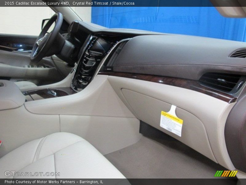 Crystal Red Tintcoat / Shale/Cocoa 2015 Cadillac Escalade Luxury 4WD