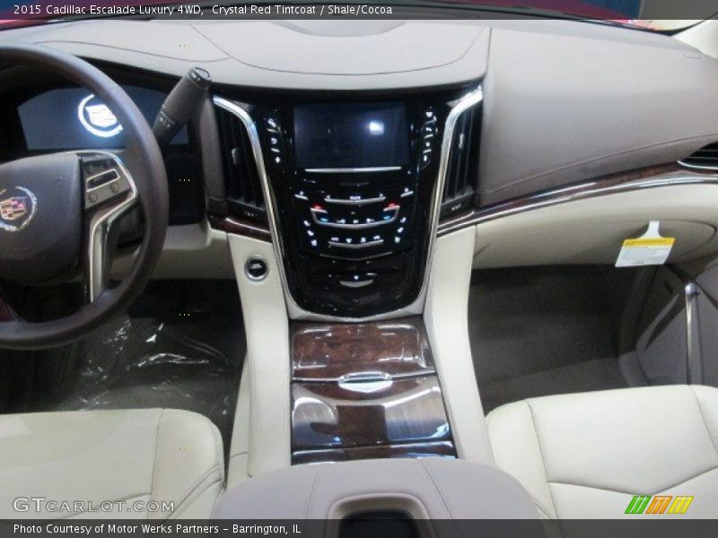 Crystal Red Tintcoat / Shale/Cocoa 2015 Cadillac Escalade Luxury 4WD