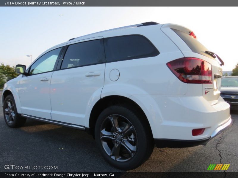 White / Black 2014 Dodge Journey Crossroad