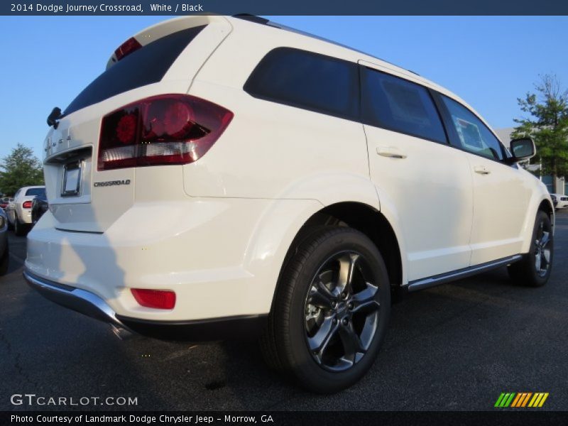 White / Black 2014 Dodge Journey Crossroad