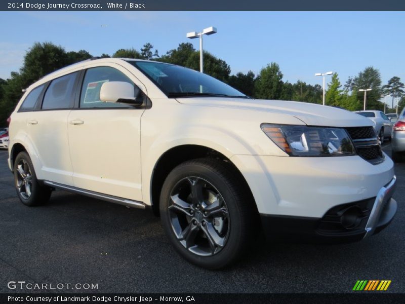 White / Black 2014 Dodge Journey Crossroad
