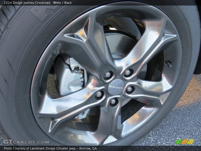 White / Black 2014 Dodge Journey Crossroad