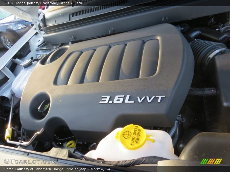White / Black 2014 Dodge Journey Crossroad