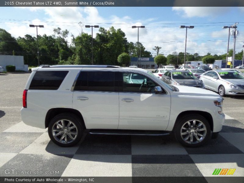 Summit White / Cocoa/Dune 2015 Chevrolet Tahoe LTZ 4WD
