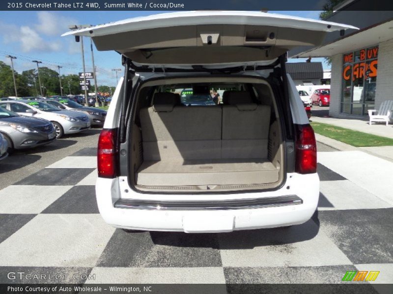 Summit White / Cocoa/Dune 2015 Chevrolet Tahoe LTZ 4WD