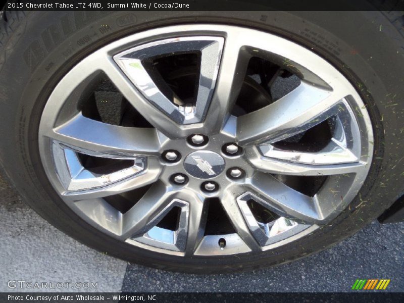 Summit White / Cocoa/Dune 2015 Chevrolet Tahoe LTZ 4WD