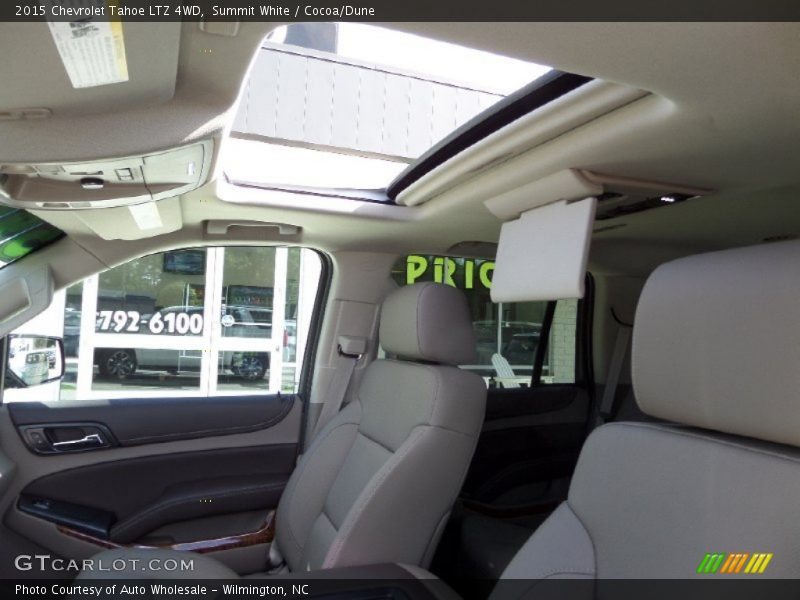 Summit White / Cocoa/Dune 2015 Chevrolet Tahoe LTZ 4WD