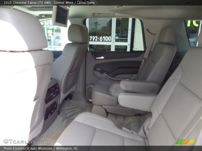 Summit White / Cocoa/Dune 2015 Chevrolet Tahoe LTZ 4WD
