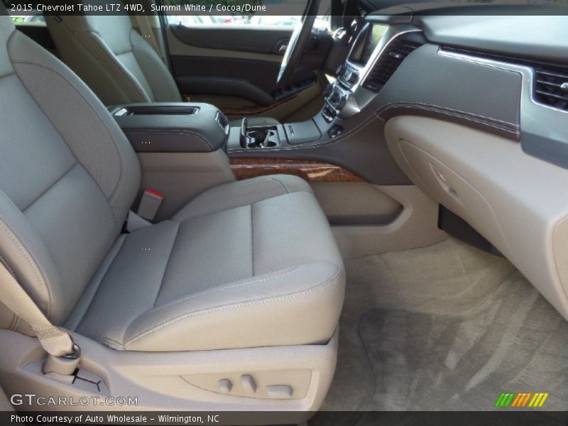 Summit White / Cocoa/Dune 2015 Chevrolet Tahoe LTZ 4WD