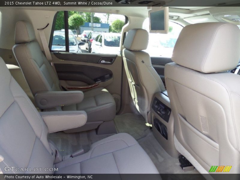 Summit White / Cocoa/Dune 2015 Chevrolet Tahoe LTZ 4WD