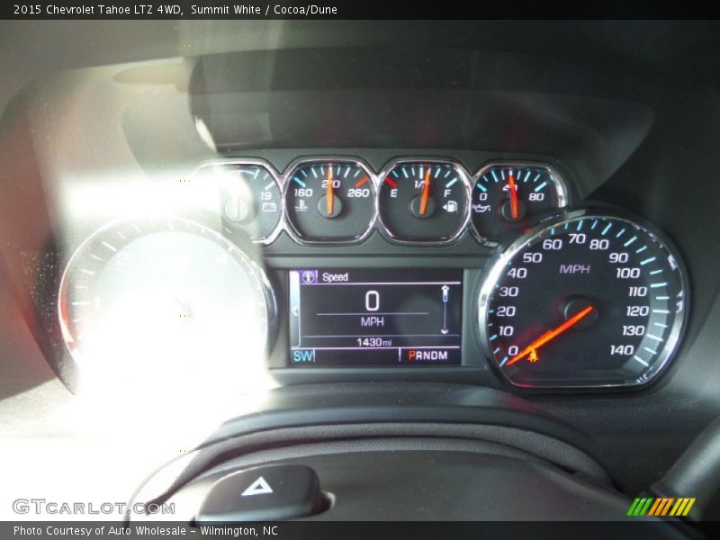 Summit White / Cocoa/Dune 2015 Chevrolet Tahoe LTZ 4WD