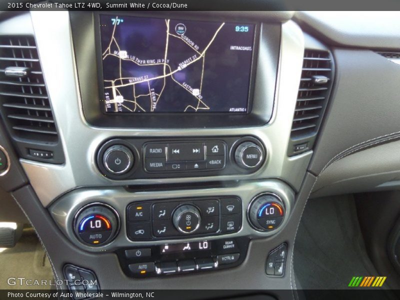 Summit White / Cocoa/Dune 2015 Chevrolet Tahoe LTZ 4WD