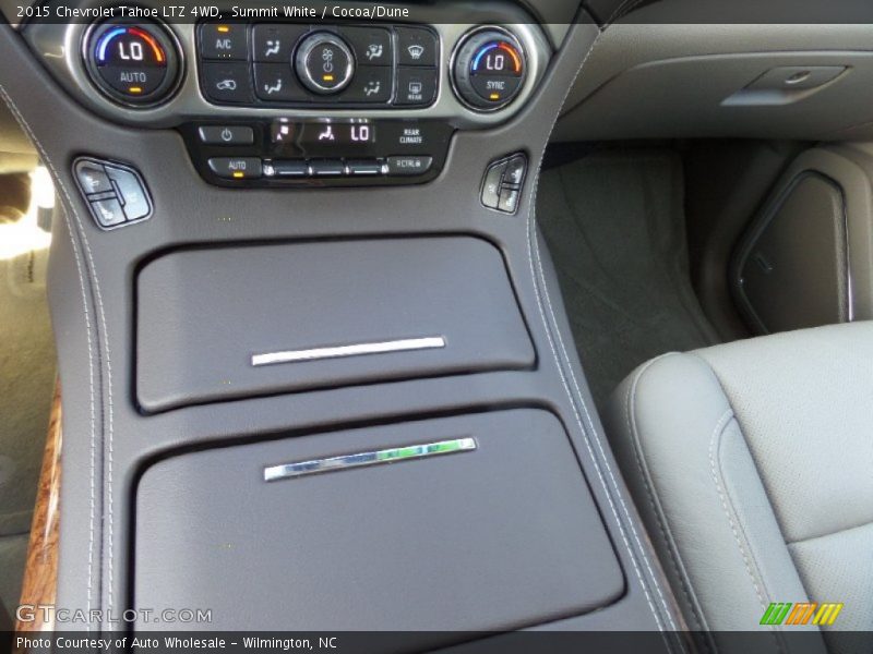 Summit White / Cocoa/Dune 2015 Chevrolet Tahoe LTZ 4WD