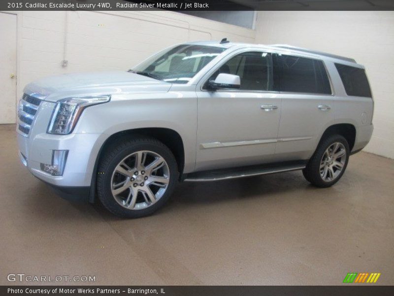 Radiant Silver Metallic / Jet Black 2015 Cadillac Escalade Luxury 4WD