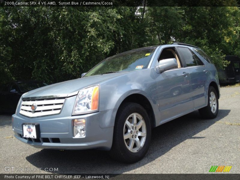 Sunset Blue / Cashmere/Cocoa 2008 Cadillac SRX 4 V6 AWD
