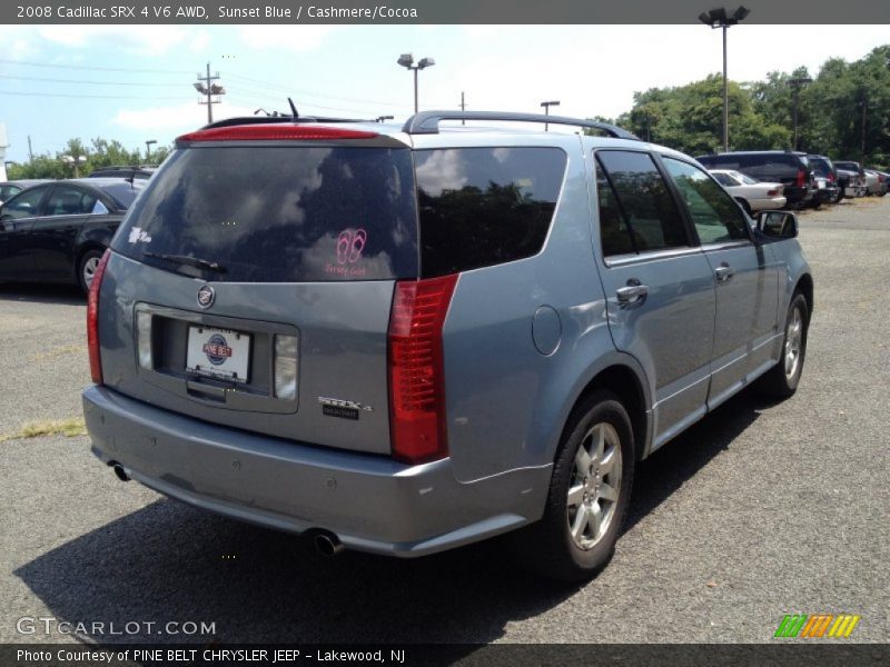 Sunset Blue / Cashmere/Cocoa 2008 Cadillac SRX 4 V6 AWD