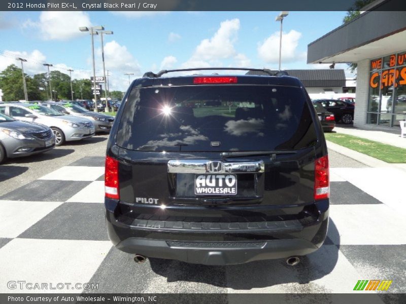 Crystal Black Pearl / Gray 2012 Honda Pilot EX-L