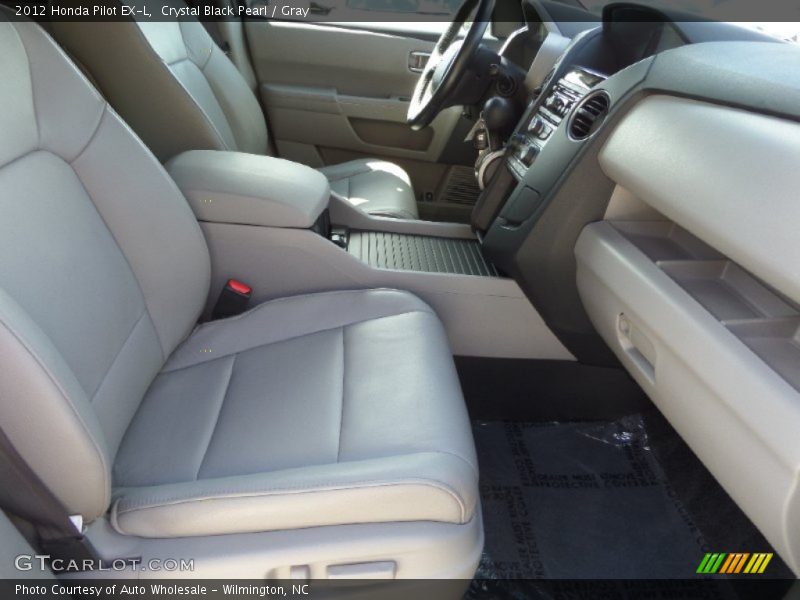 Crystal Black Pearl / Gray 2012 Honda Pilot EX-L