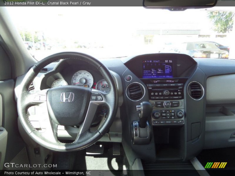 Crystal Black Pearl / Gray 2012 Honda Pilot EX-L