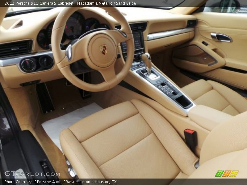 Sand Beige Interior - 2012 911 Carrera S Cabriolet 
