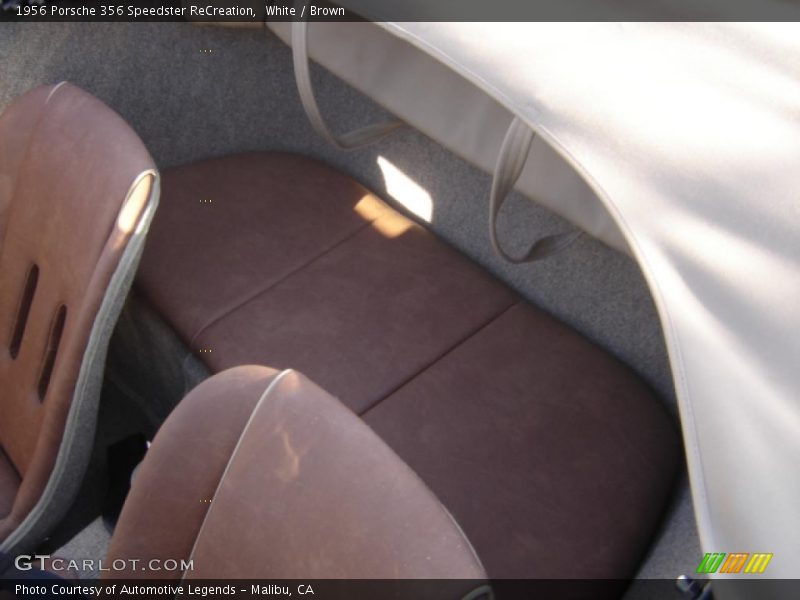White / Brown 1956 Porsche 356 Speedster ReCreation