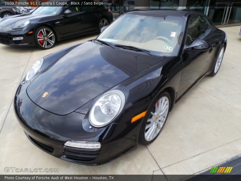 Black / Sand Beige 2009 Porsche 911 Carrera S Coupe