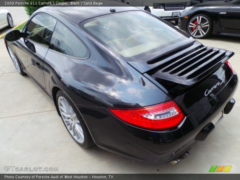 Black / Sand Beige 2009 Porsche 911 Carrera S Coupe