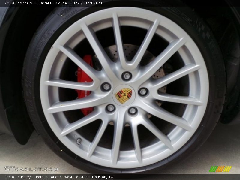 Black / Sand Beige 2009 Porsche 911 Carrera S Coupe