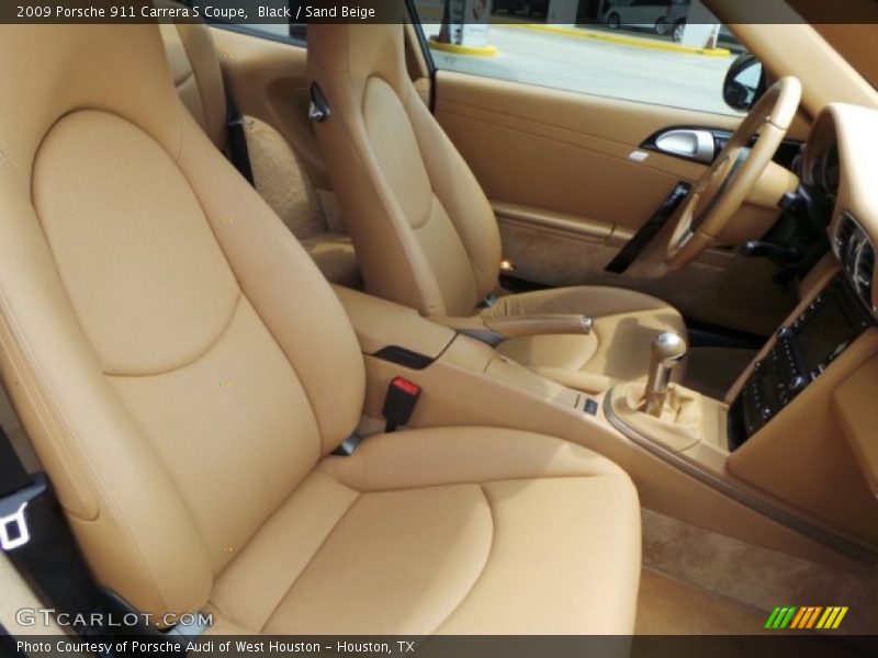 Black / Sand Beige 2009 Porsche 911 Carrera S Coupe