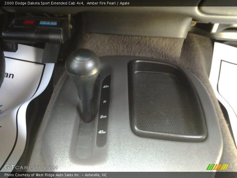 Amber Fire Pearl / Agate 2000 Dodge Dakota Sport Extended Cab 4x4