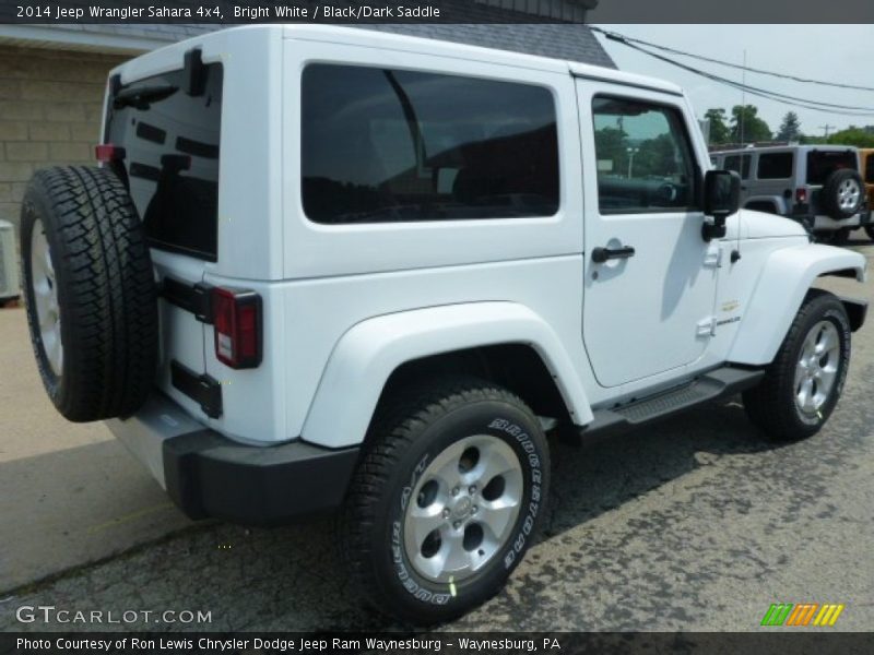 Bright White / Black/Dark Saddle 2014 Jeep Wrangler Sahara 4x4