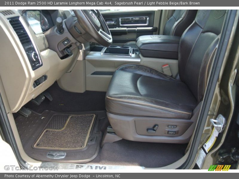 Sagebrush Pearl / Light Pebble Beige/Bark Brown 2011 Dodge Ram 2500 HD Laramie Longhorn Mega Cab 4x4