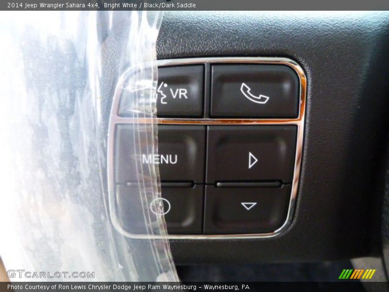 Bright White / Black/Dark Saddle 2014 Jeep Wrangler Sahara 4x4