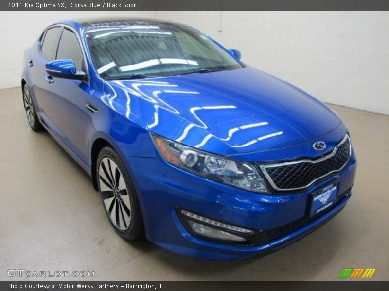 Corsa Blue / Black Sport 2011 Kia Optima SX