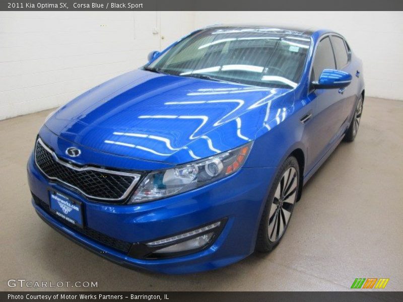 Corsa Blue / Black Sport 2011 Kia Optima SX