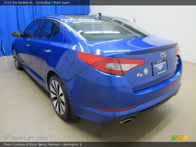 Corsa Blue / Black Sport 2011 Kia Optima SX