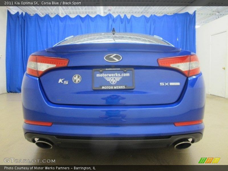Corsa Blue / Black Sport 2011 Kia Optima SX
