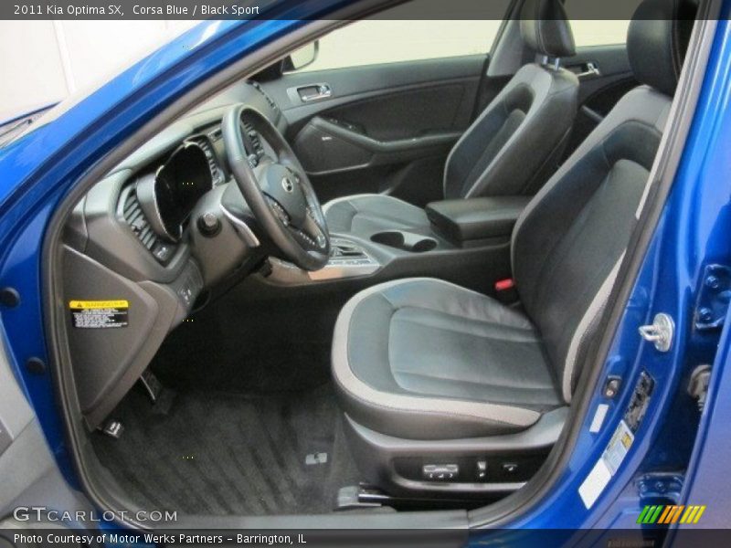 Corsa Blue / Black Sport 2011 Kia Optima SX