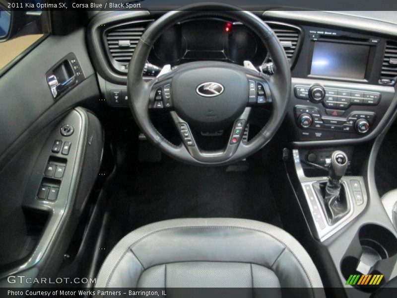Corsa Blue / Black Sport 2011 Kia Optima SX