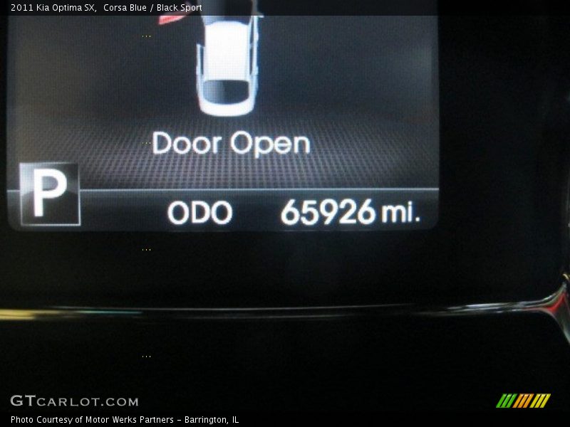 Corsa Blue / Black Sport 2011 Kia Optima SX