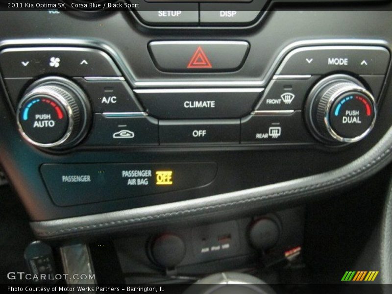 Corsa Blue / Black Sport 2011 Kia Optima SX