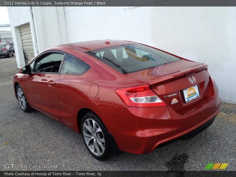 Sunburst Orange Pearl / Black 2012 Honda Civic Si Coupe
